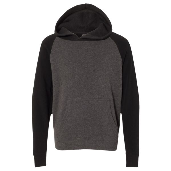 Youth Special Blend Raglan Hooded Sweatshirt Thumbnail